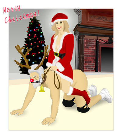 Christmas pony for his Mistress